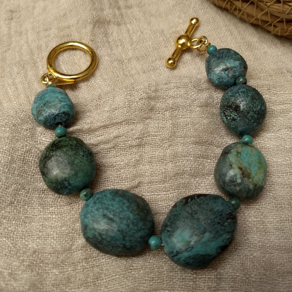 Kenneth Lane Chunky Turquoise Vintage Bracelet
